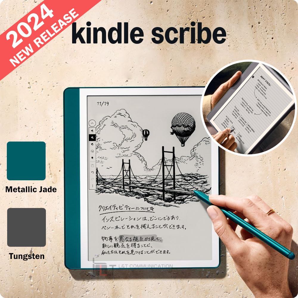 亞馬遜 - 2024 Kindle Scribe 電子書閱讀器(64GB 高級筆)｜Ks106