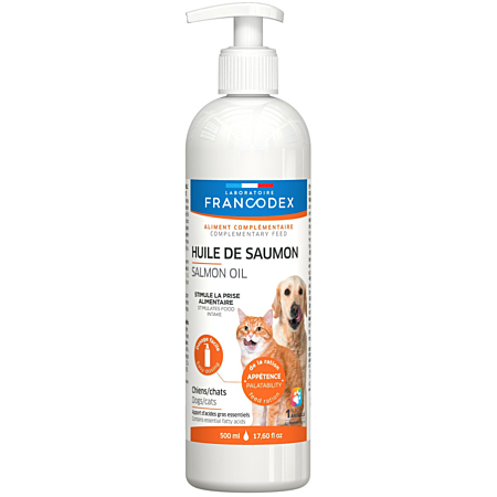 Francodex 貓狗合用 美毛三文魚油500ml