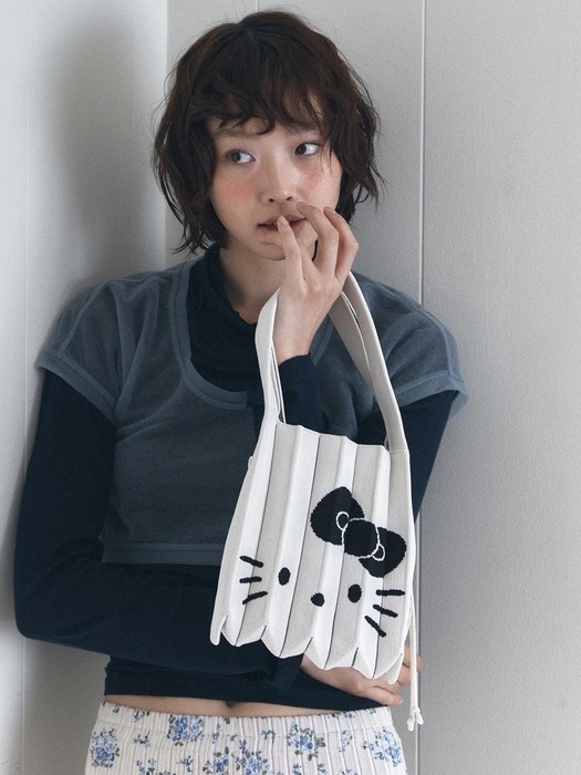 韓国 人気 コラボ[JOSEPH&STACEY] LUCKY PLEATS KNIT XM ニット