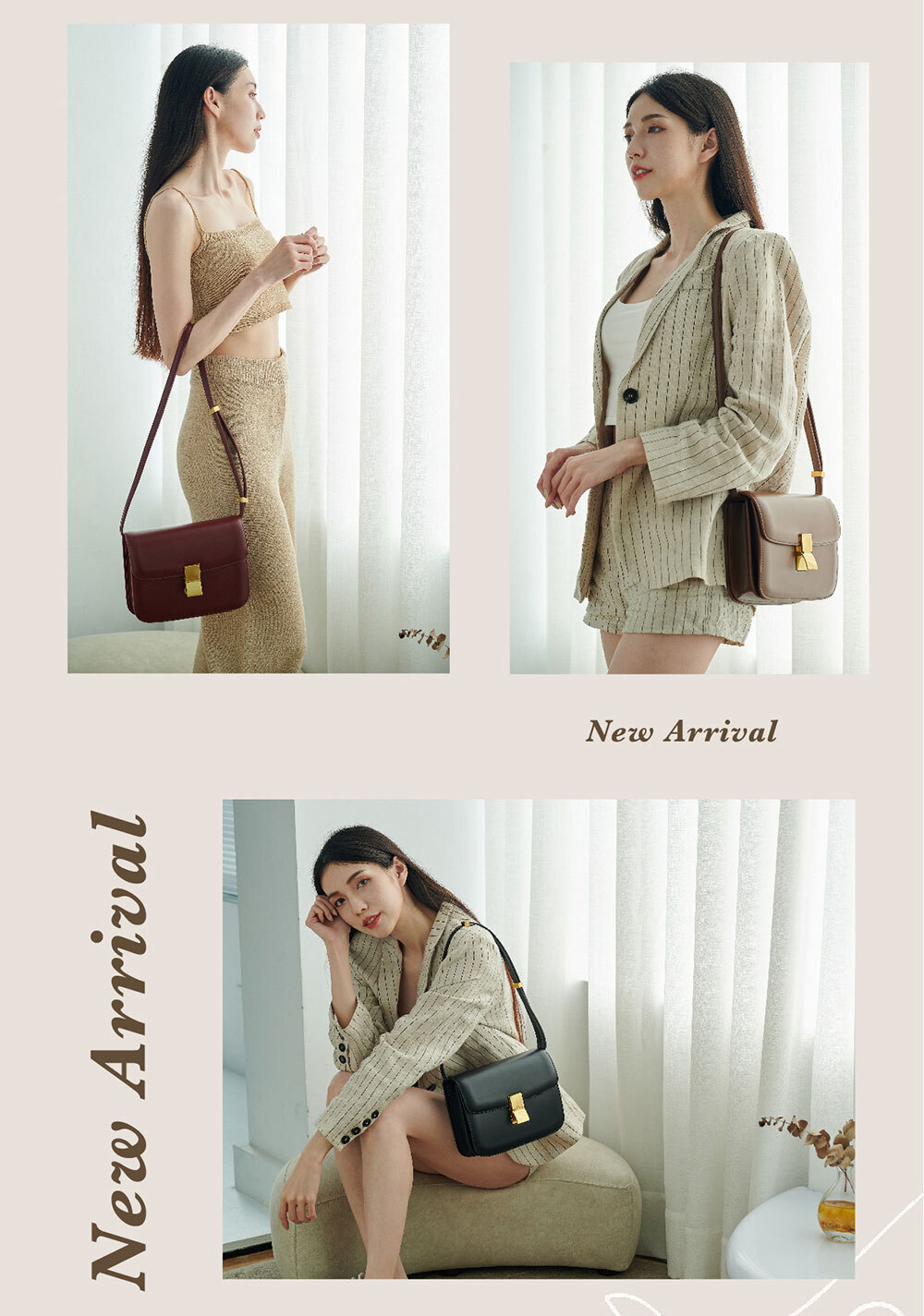 牛皮材質自然紋理，越用越顯獨特