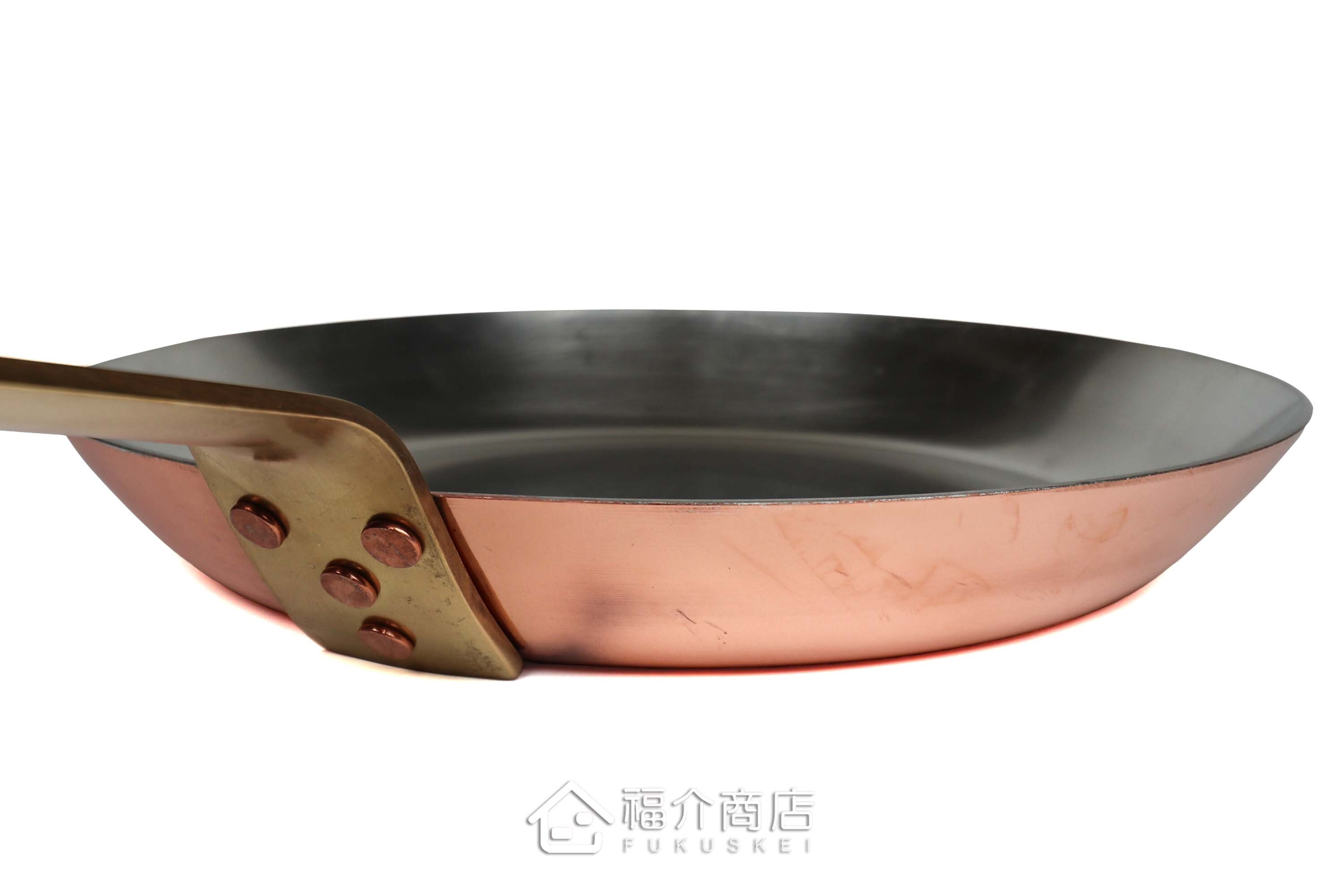 煮菜用的30cm銅製平底鍋