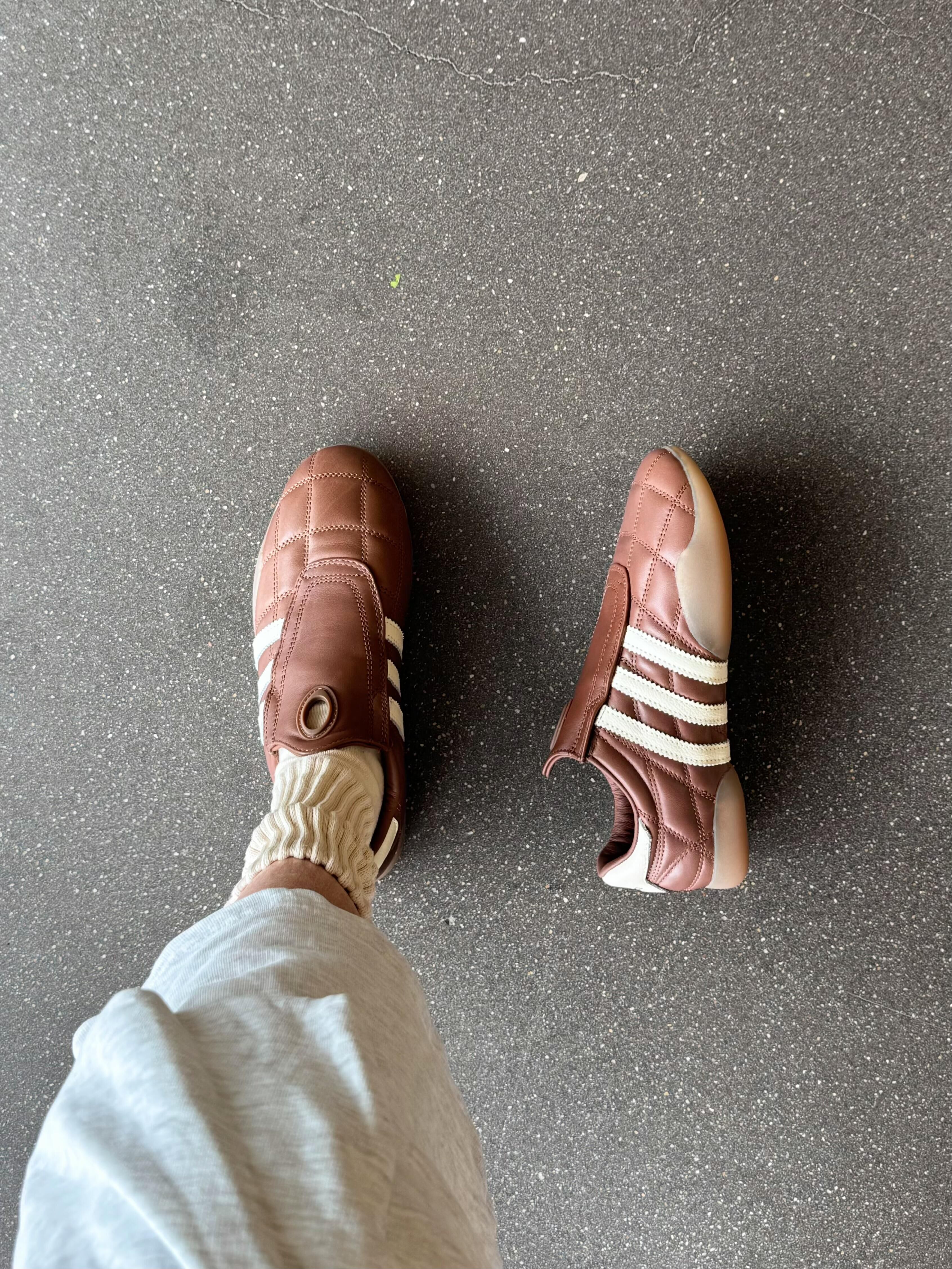 Adidas Takewondo Mei 咖啡色 焦糖底 跆拳道鞋 懶人鞋 薄底鞋 JR6017/預購