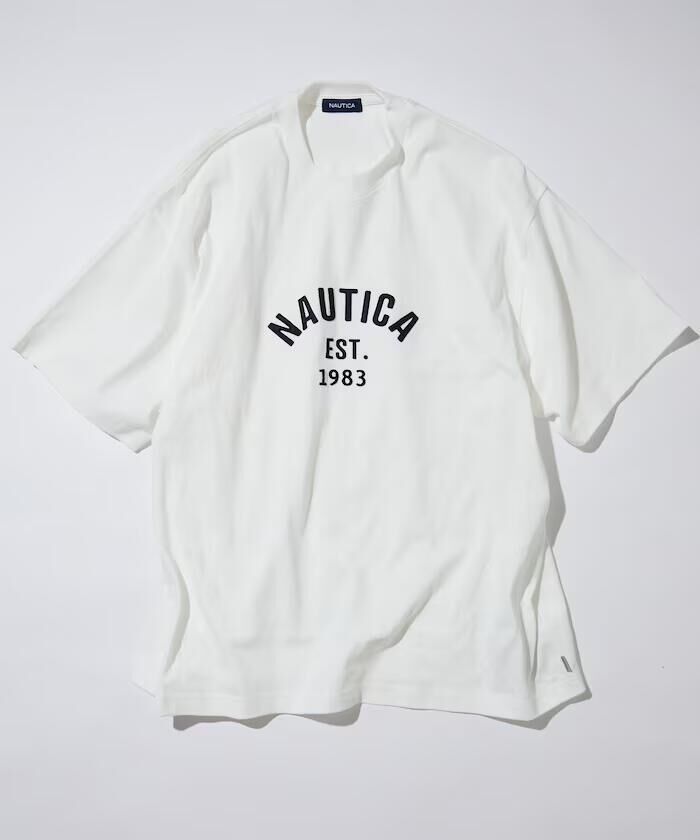 【代購】Nautica JP Felt Pach Arch Logo 弧形Logo厚磅短袖 5色