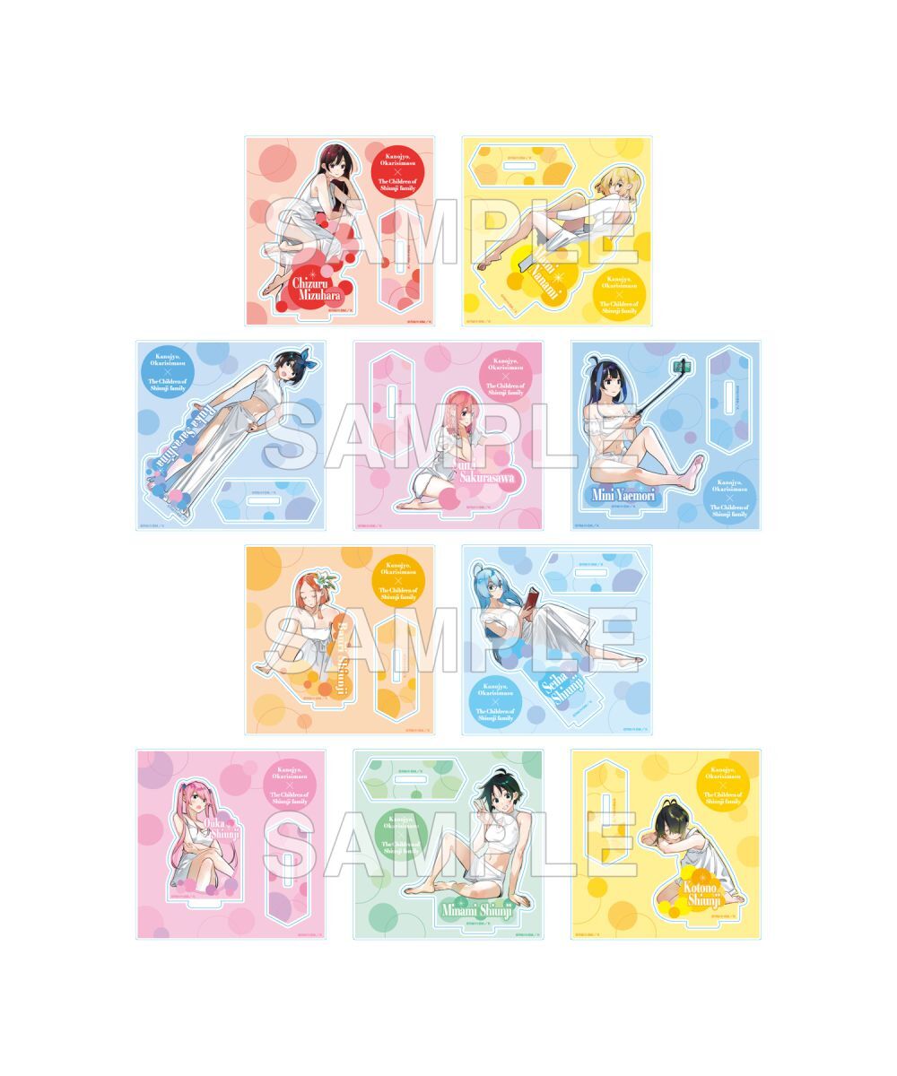 預購-「出租女友」×「紫雲寺家的兄弟姊妹」集換式壓克力立牌Venus ver. BOX販售【日本進口精品】