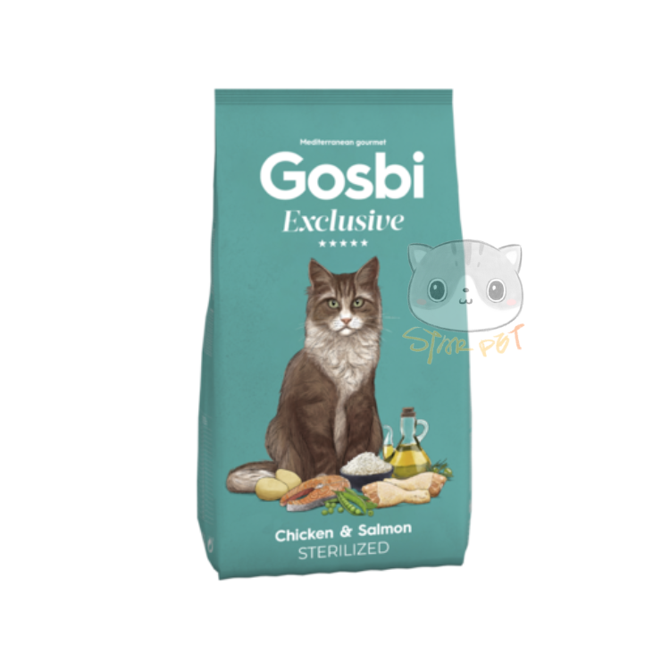 Gosbi Exclusive - Cat chicken & salmon sterilized 6kg