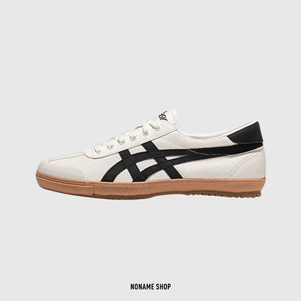 ASICS TSG-110 亞瑟士 復古 編織 帆布 焦糖底 休閒鞋 米白黑 (男/女款)