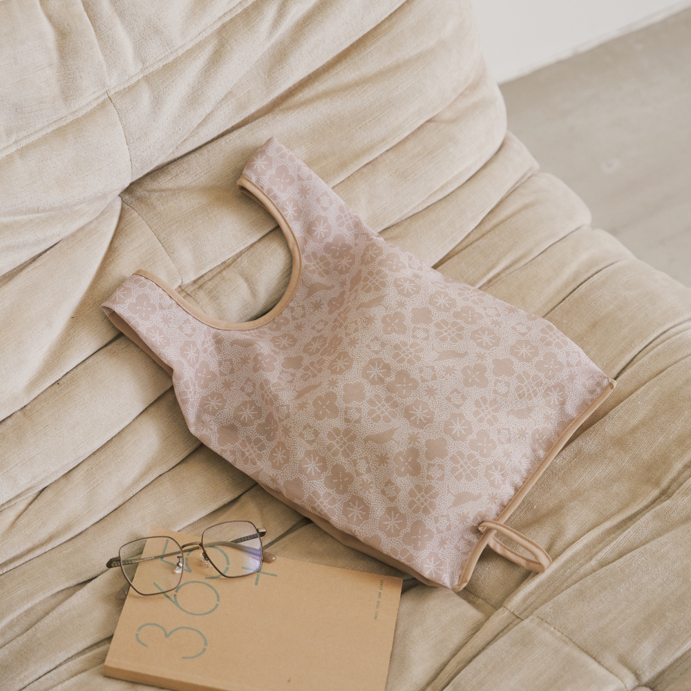 "H" Easy Bag/Old Ceramic Tile No.10/Green Bathhouse