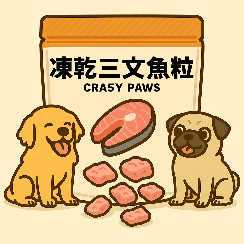CRA5Y PAWS 凍乾粒粒三文魚 貓狗天然零食
