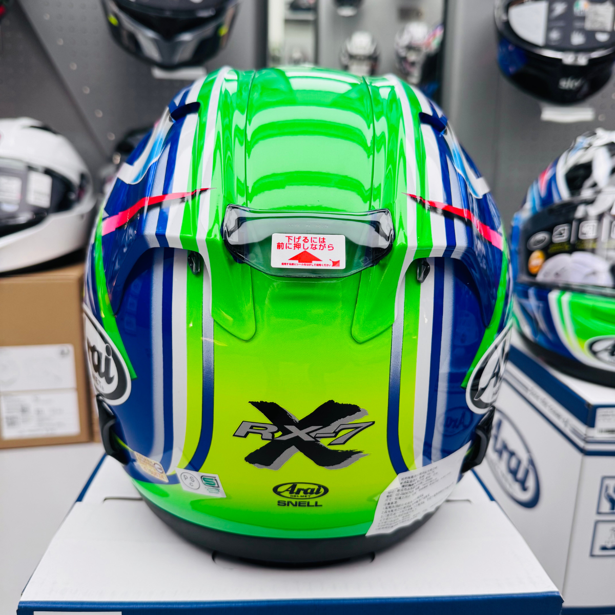 Arai】RX-7X 56design Nakano Green 綠眼睛彩繪全罩安全帽- 萊德曼騎士