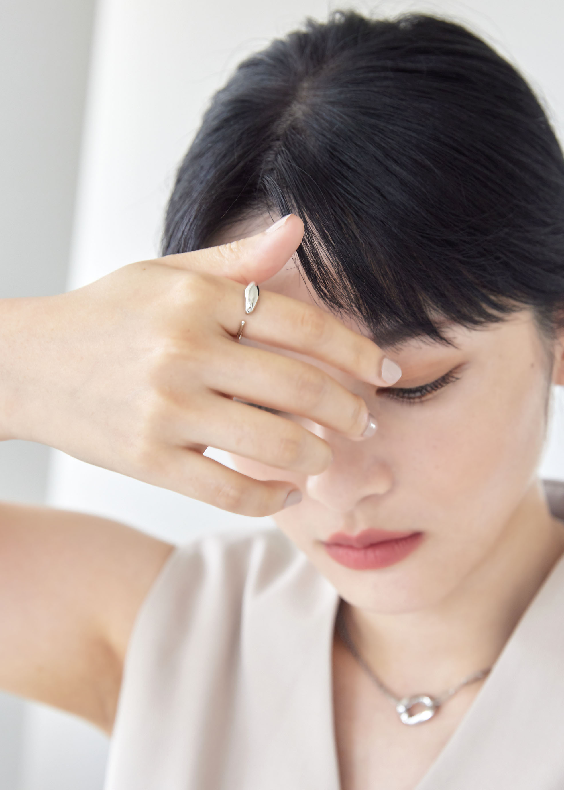 Reya 開口戒指-銀