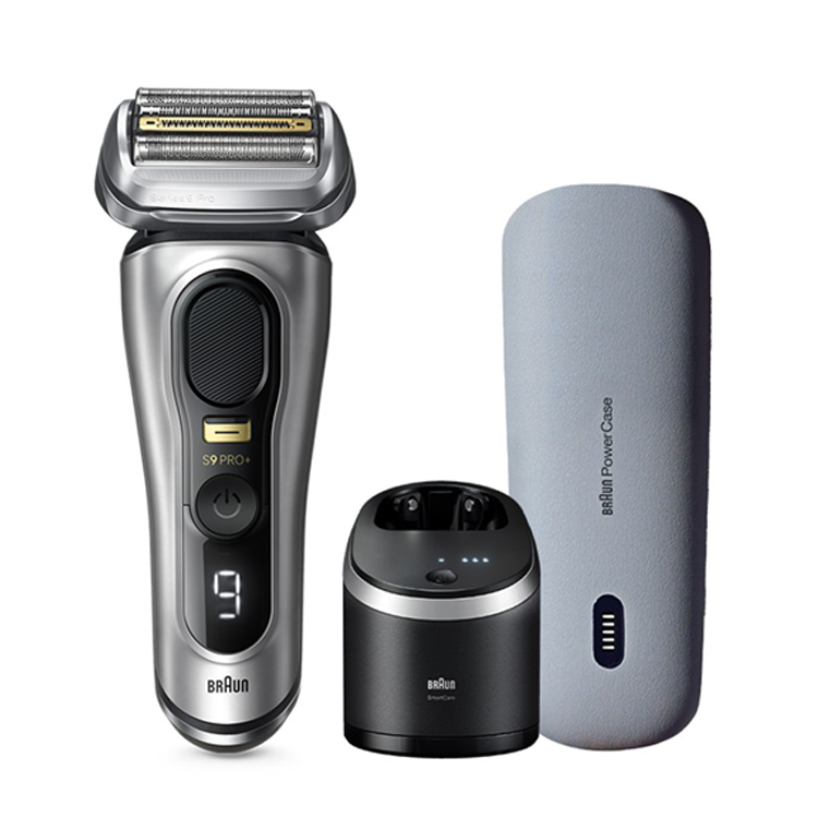 Braun 德國百靈 旗艦9系列 PRO PLUS 諧震音波電鬍刀-霧面銀(9577cc)