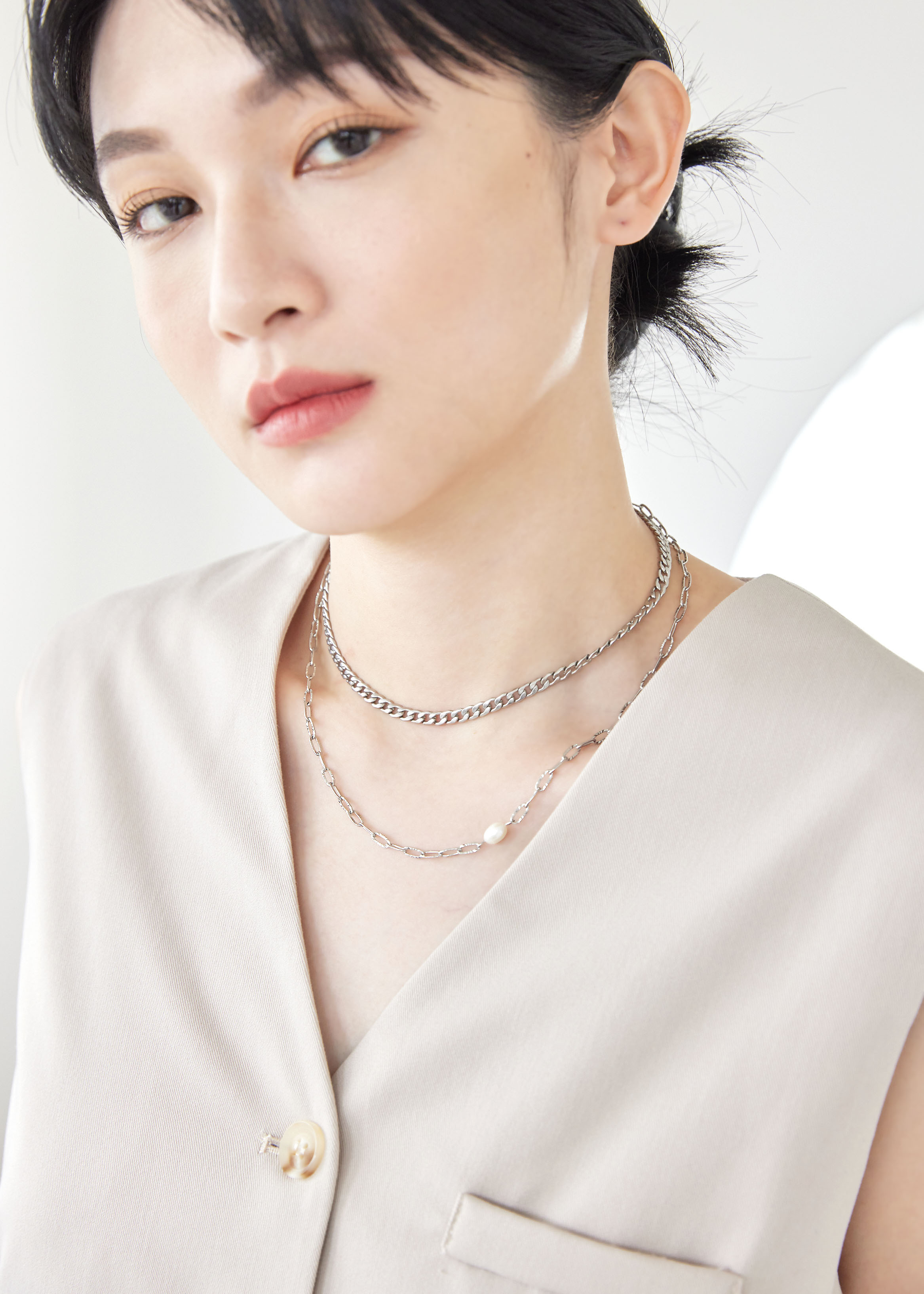 Regency 醫療鋼疊戴項鍊