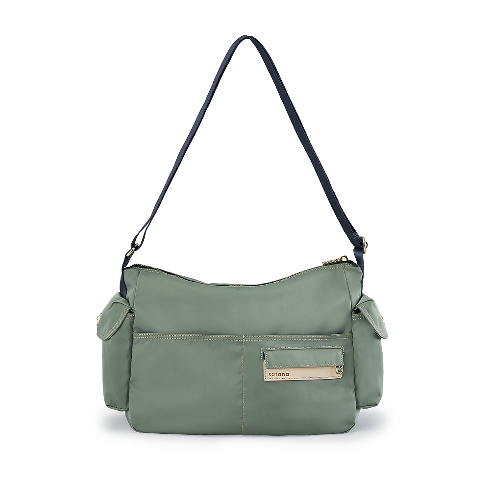 Soldier 輕盈通勤斜背包-抹茶拿鐵