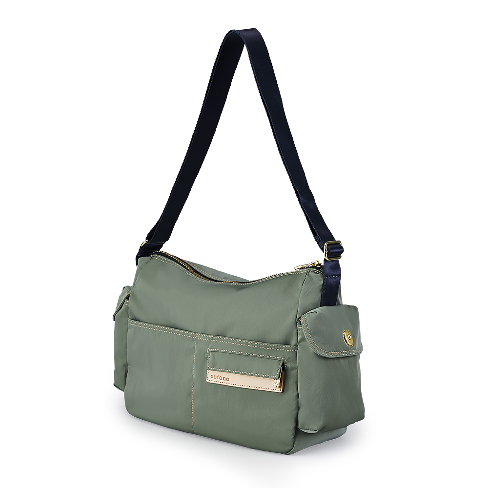 Soldier 輕盈通勤斜背包-抹茶拿鐵