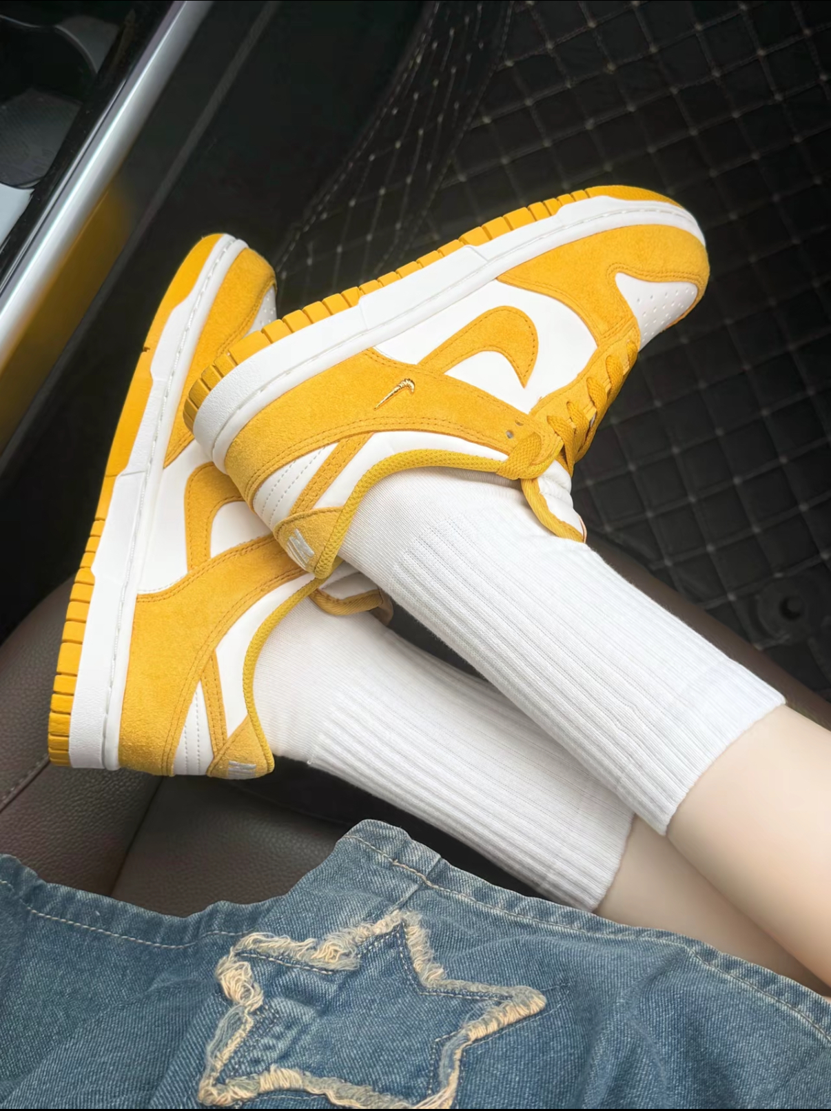 Nike Dunk Low 芒果奶酪 黃色 麂皮 小金勾 復古 女鞋 IB4417-101/預購