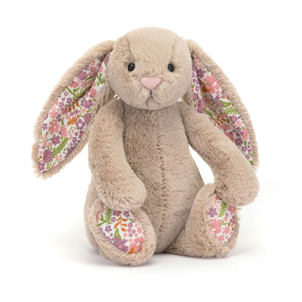 Jellycat Blossom Beige Bunny 'Petal' 碎花拿鐵灰兔(18cm/31cm/51cm)