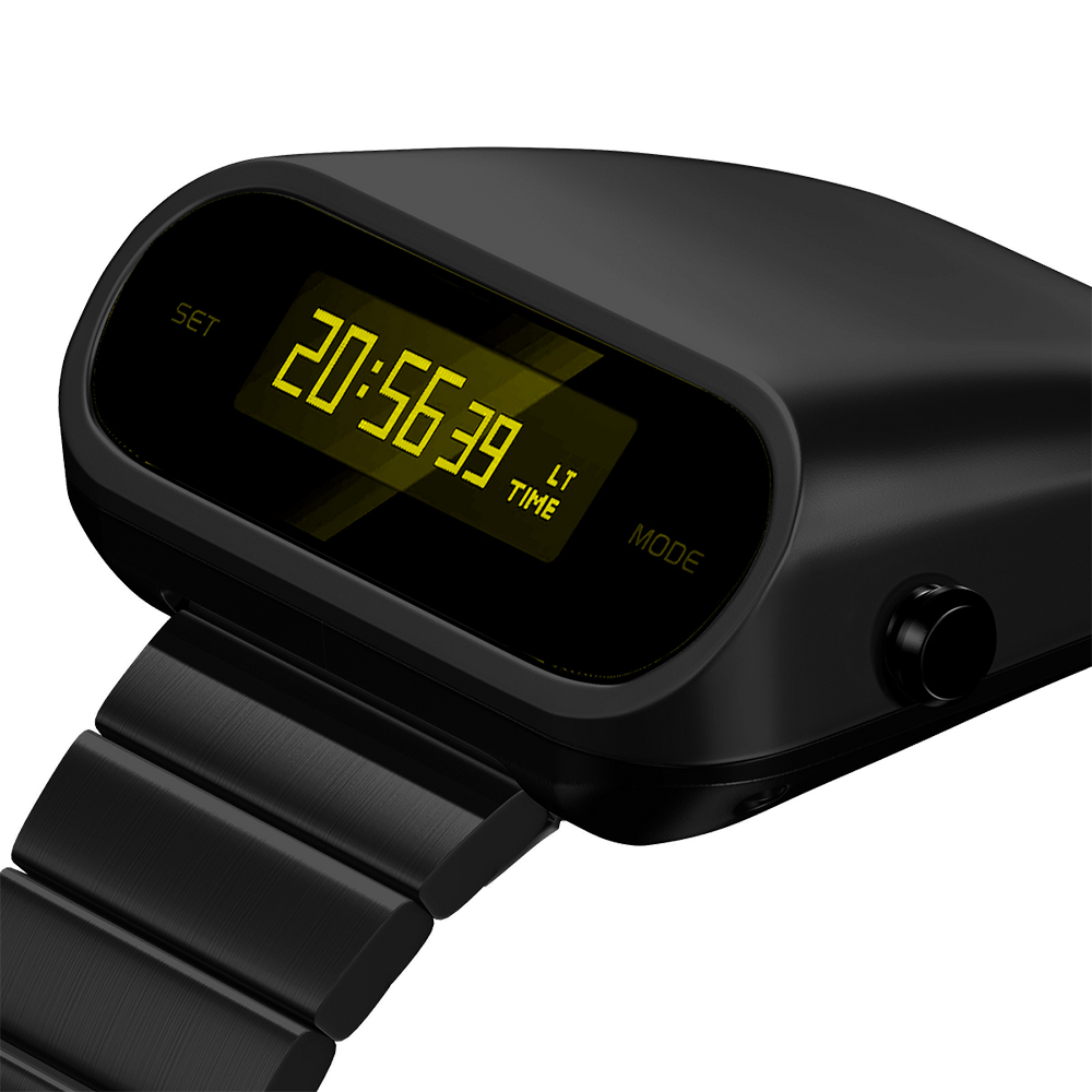 Benlydesign ｜ Stargazer 觀星者系列 黑色款 綠字 多功能 電子錶