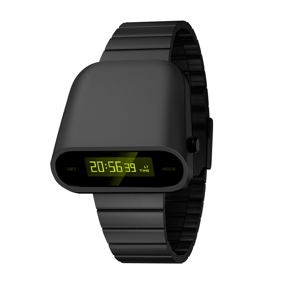 Benlydesign ｜ Stargazer 觀星者系列 黑色款 綠字 多功能 電子錶