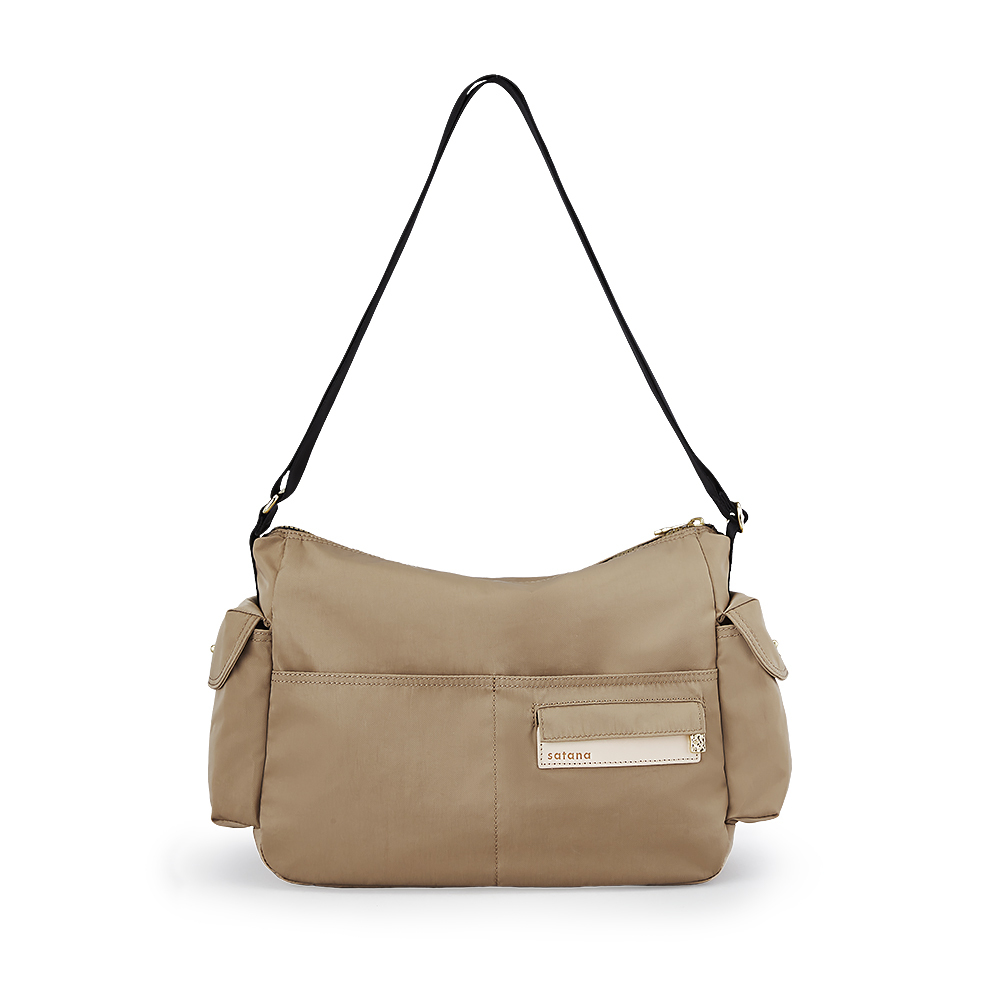 Soldier 輕盈通勤斜背包-摩卡慕斯