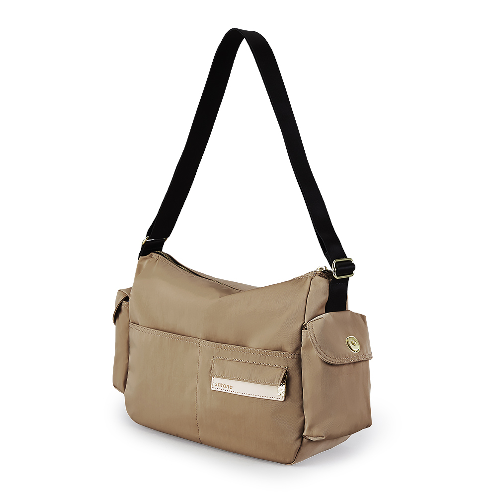 Soldier 輕盈通勤斜背包-摩卡慕斯