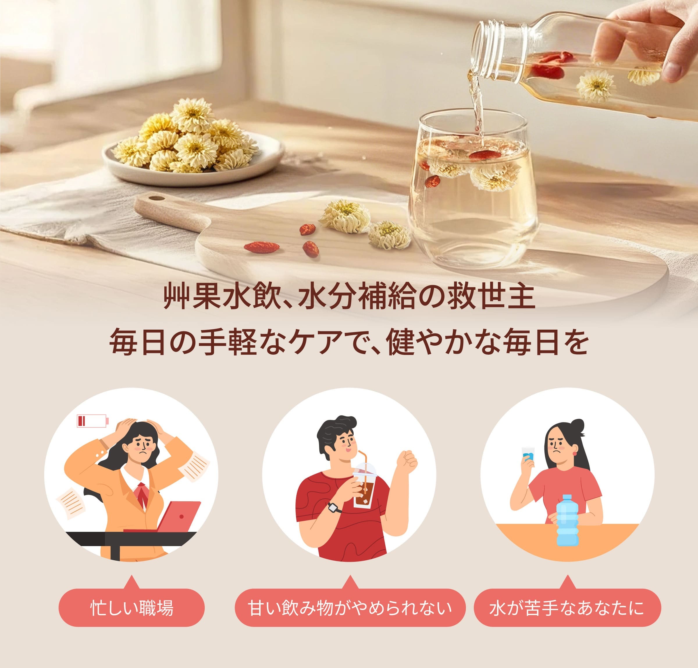 Dengyi デトックスウォーター(菊の花とクコの実) のターゲット