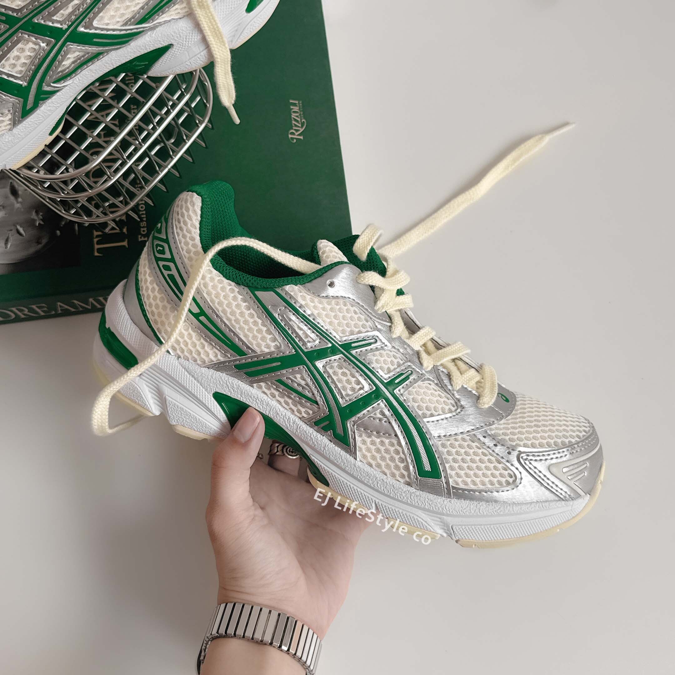 ASICS GEL-1130 奶油綠銀 奶油白 灰銀 復古 男女鞋 1201A974-100  / 調貨