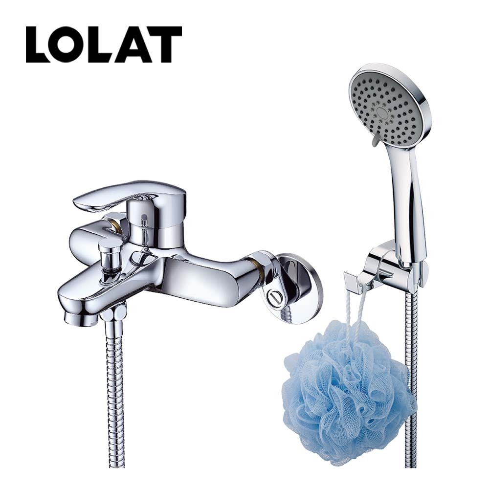 LOLAT單槍淋浴水龍頭組-鉻色SNM1486H