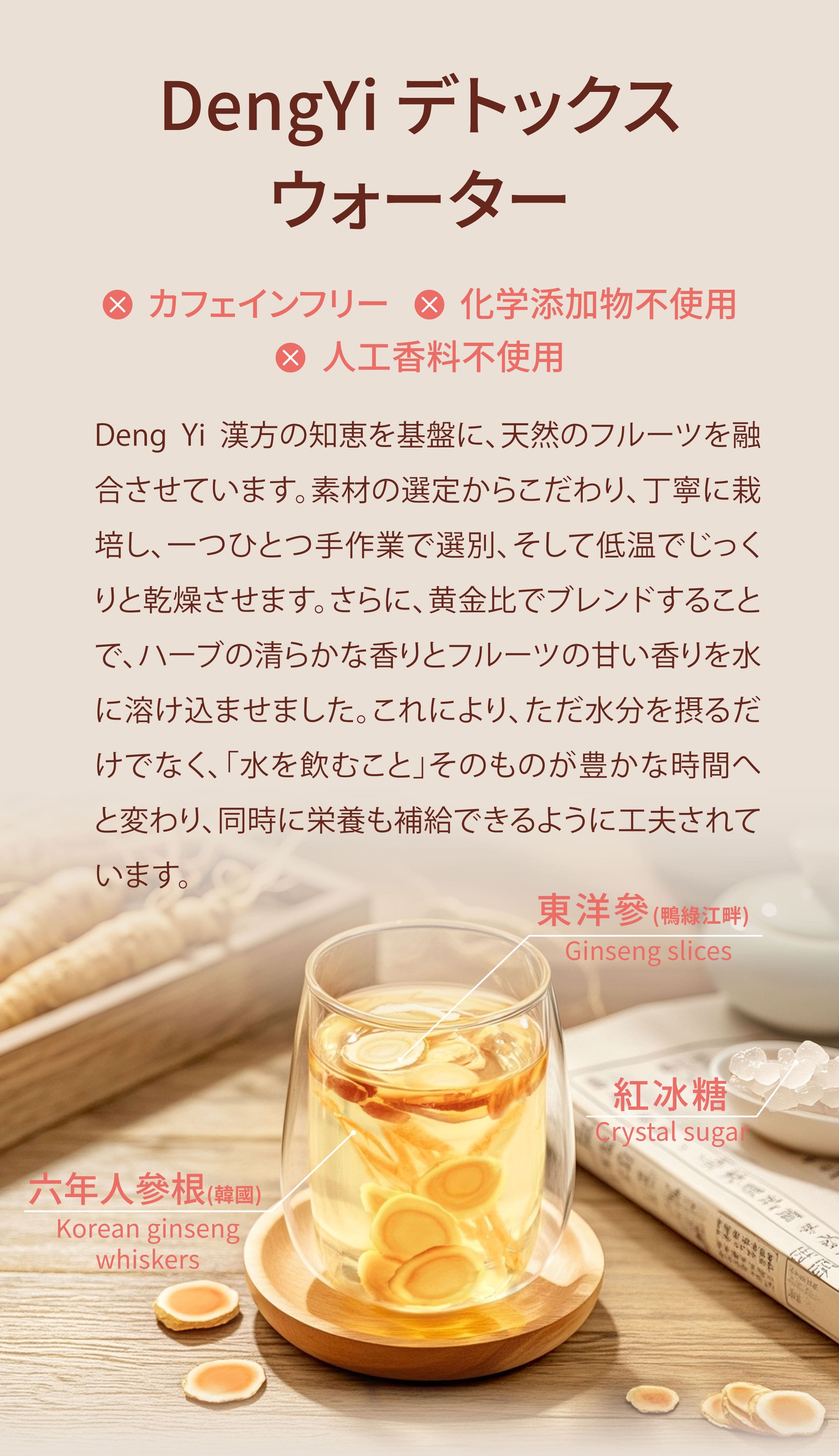 Dengyi デトックスウォーターの紹介