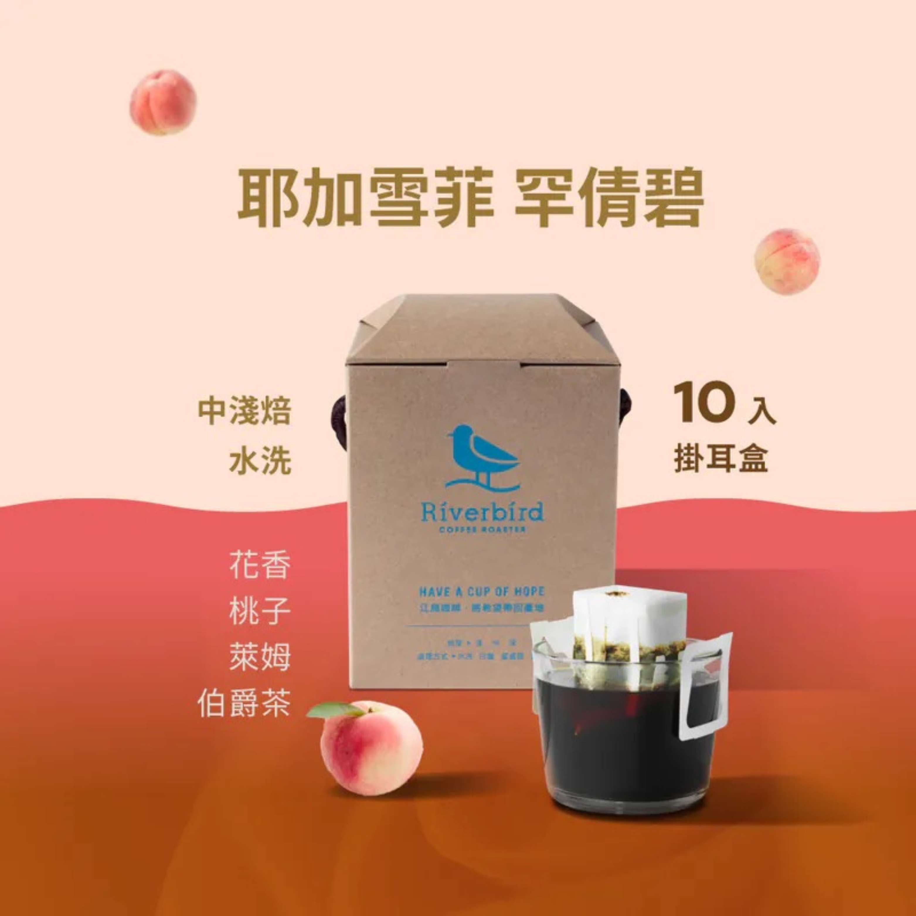 【Riverbird】《10入掛耳》耶加雪菲 罕倩碧