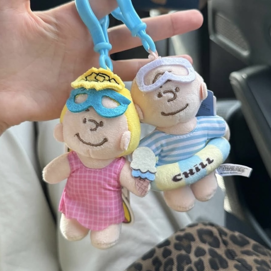 MINISO 名創優品 史努比 SNOOPY 環海日記系列 莎莉 查理 泳圈 夏日 毛絨吊飾