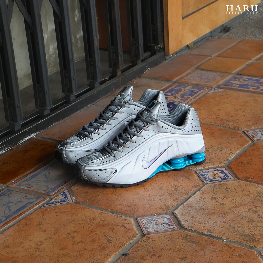 NIKE SHOX R4 “BLUE LAGOON” 反光銀白藍 金屬銀 y2k 彈簧鞋 復古休閒鞋 HQ1988-005