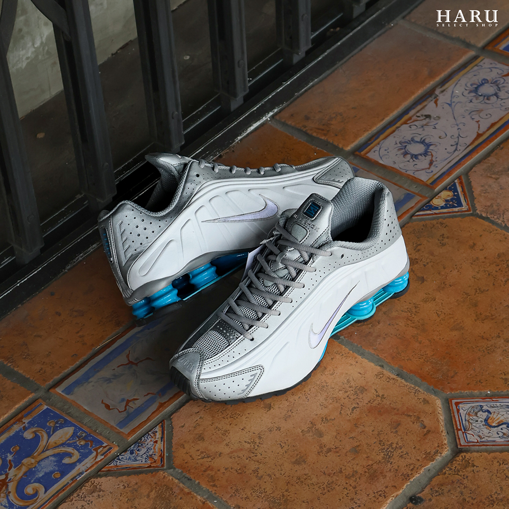 NIKE SHOX R4 “BLUE LAGOON” 反光銀白藍 金屬銀 y2k 彈簧鞋 復古休閒鞋 HQ1988-005