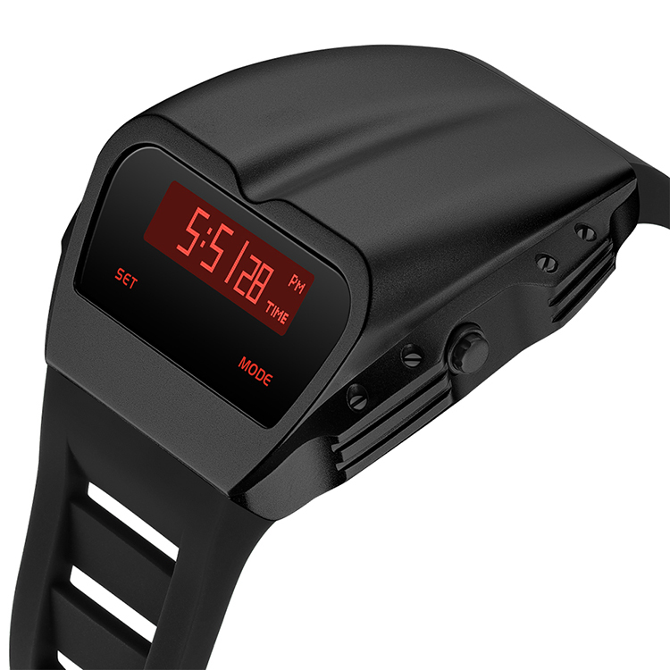 Benlydesign ｜Gladiator 角鬥士系列 黑色款 紅字 多功能 電子錶(X7000B-R)