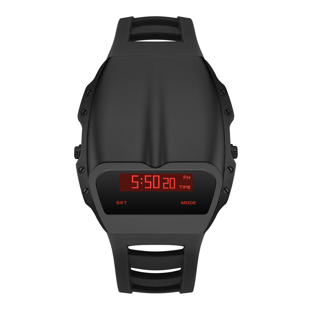 Benlydesign ｜Gladiator 角鬥士系列 黑色款 紅字 多功能 電子錶(X7000B-R)