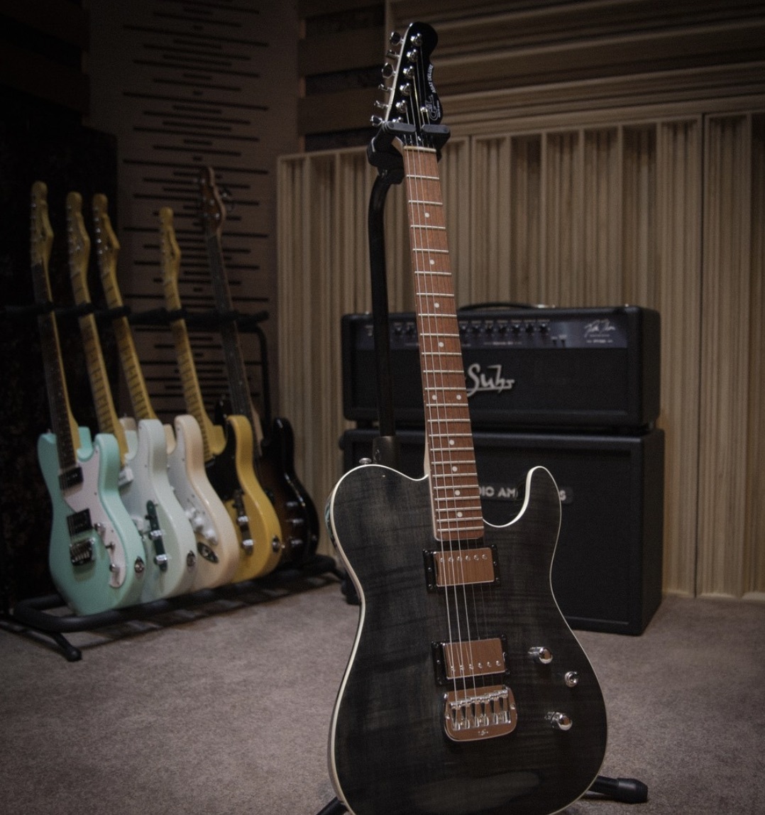 G&L G&L TRIBUTE ASAT DELUXE Tele TRANS BLACK 電吉他 — 三峽吉他 / Bass
