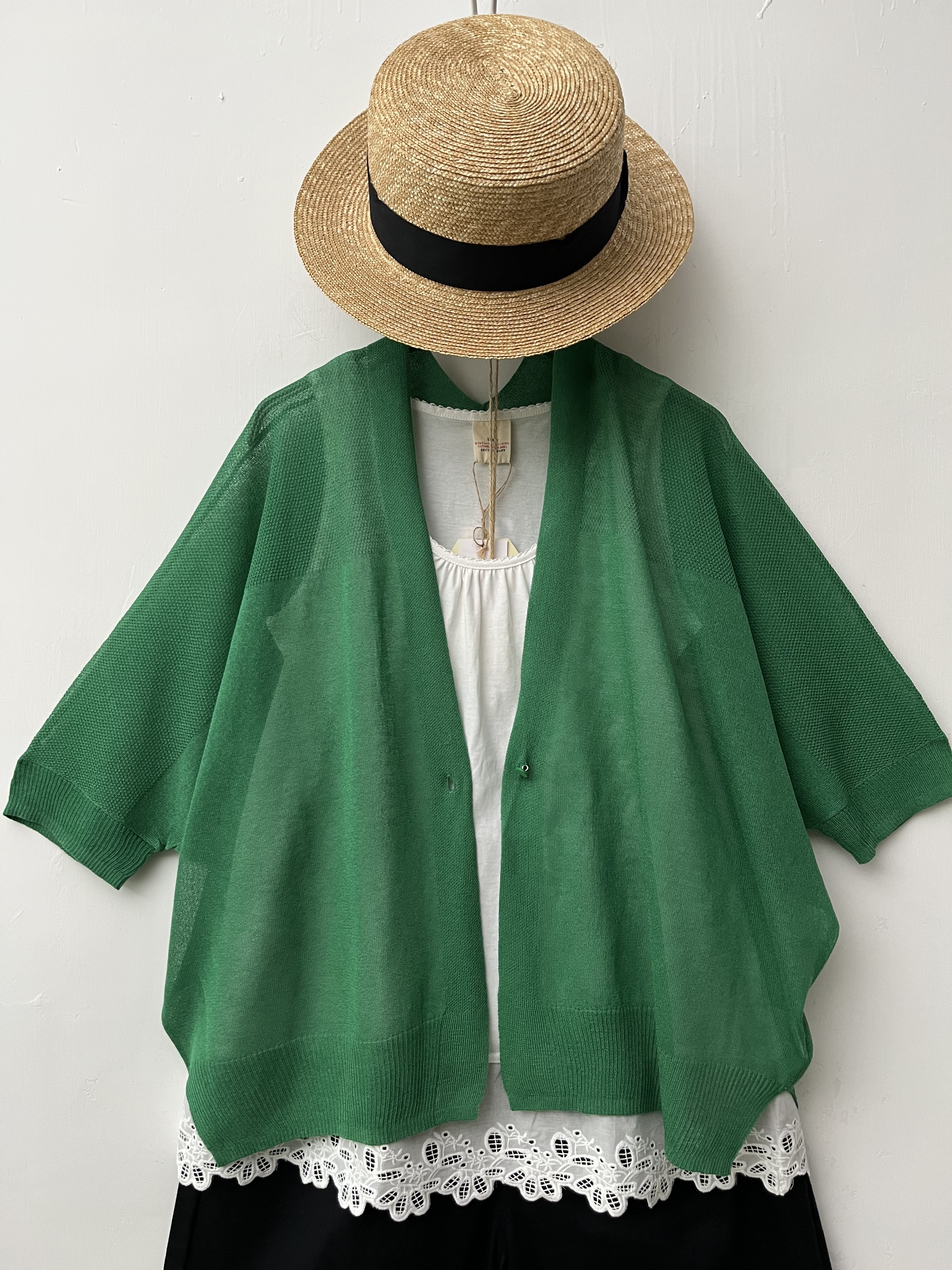 LILASIC綠色針織外套