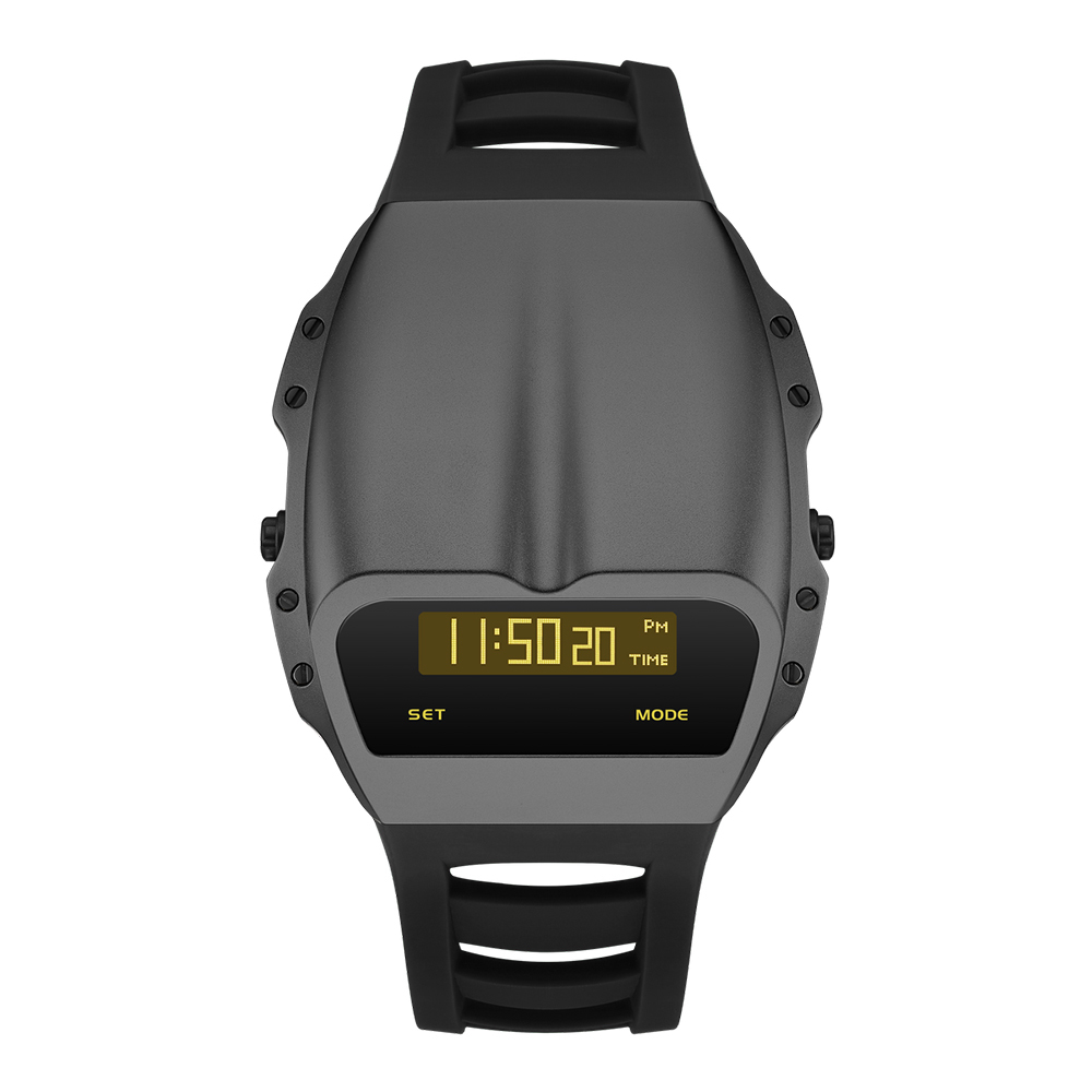 Benlydesign ｜ Gladiator角鬥士系列 鐵灰色款 黃字 多功能 電子錶