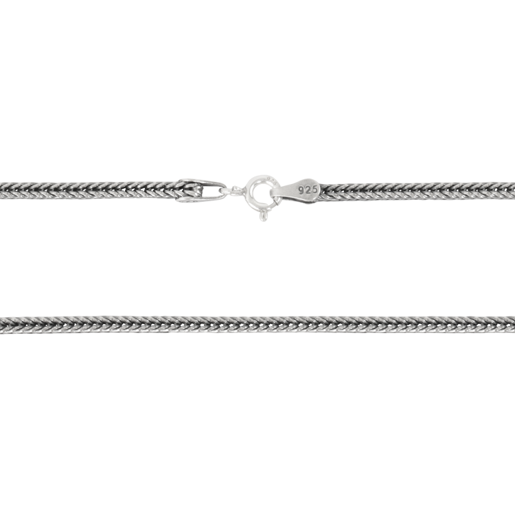 純銀鍊子，男士配鍊 小麥鍊 / Wheat Chain / Spiga Chain / 麥穗鍊 / 穗型鍊 男女適合 百搭推薦（8441）