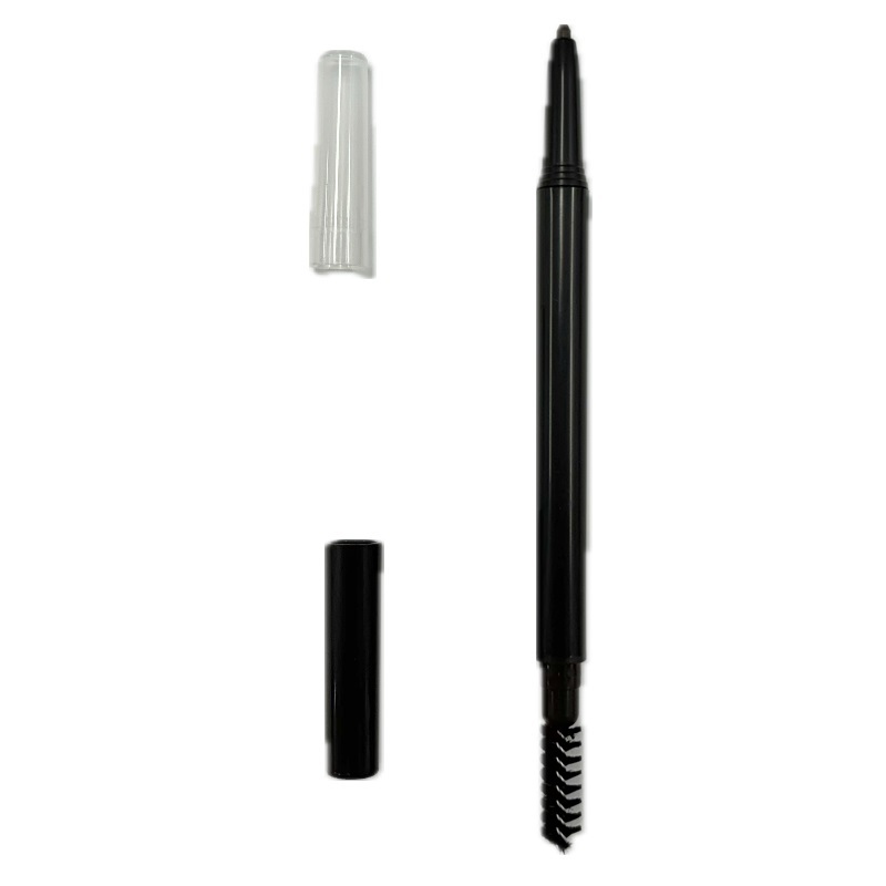 圓頭眉筆附眉刷/深棕