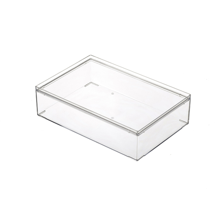 堆疊式附蓋收納盒/23.8×6.5×15.8cm