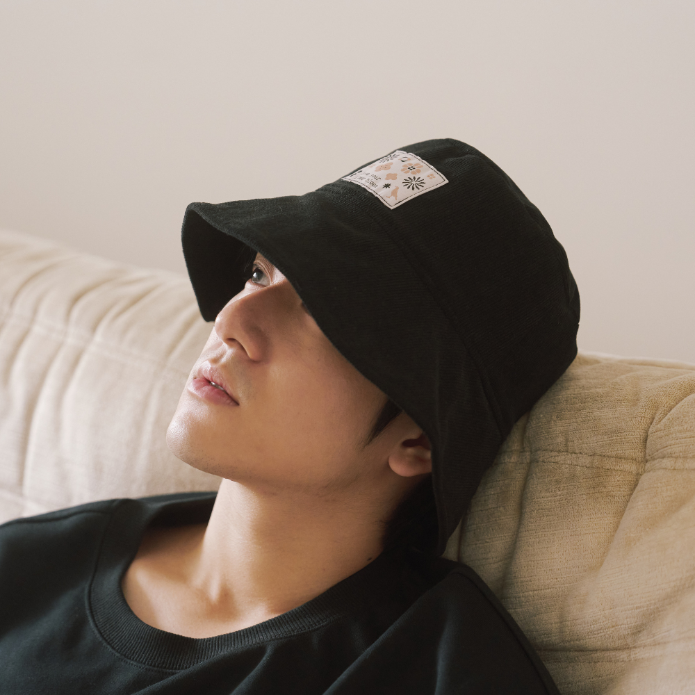 印花樂遮陽漁夫帽/I系列/深邃黑