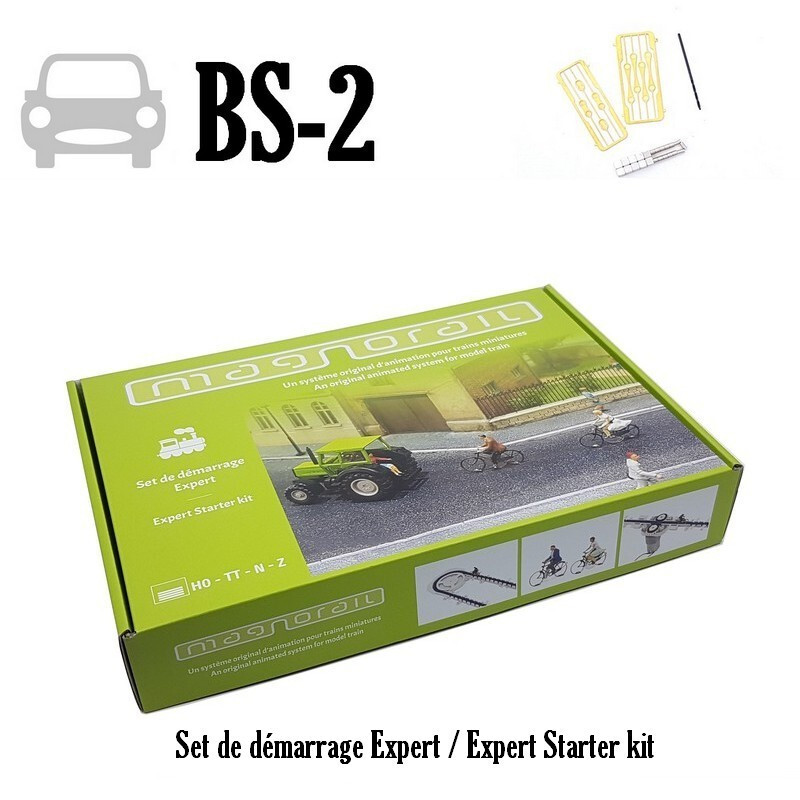 Maketis BS-2 HO規 專業入門套組 Magnorail + 8 個車輛滑塊 不含車子