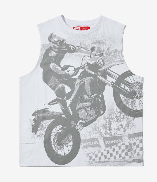 HONDA 本田 /  Racer Sleeveless White / HFM1SS309AWH /  AUG25