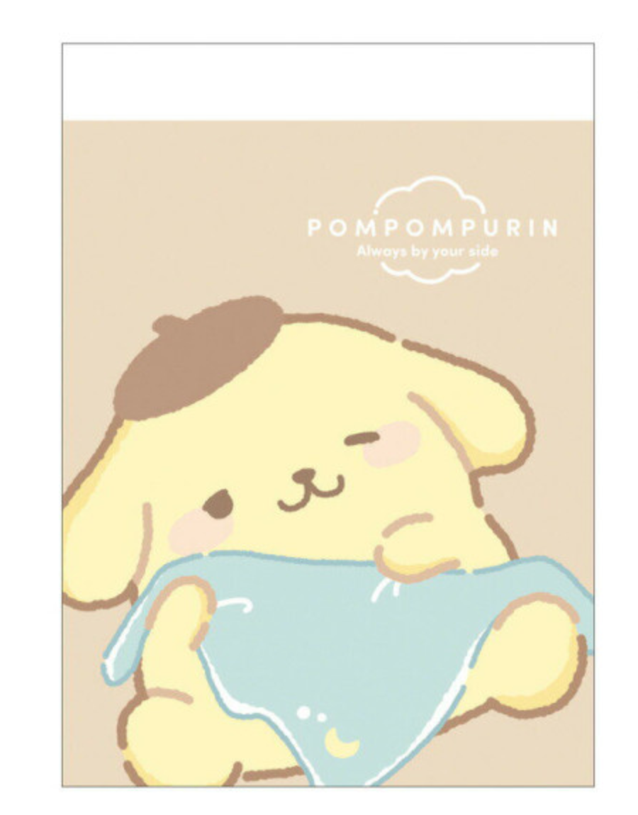 『SANRIO』Pompompurin 迷你備忘錄 睡眠系列
