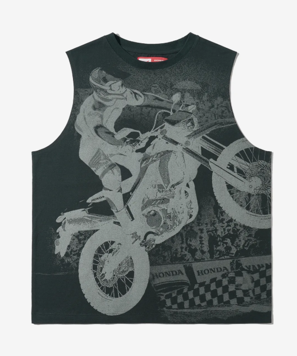 HONDA 本田 /  Racer Sleeveless Dark Charcoal  / HFM1SS309ACH /  AUG25