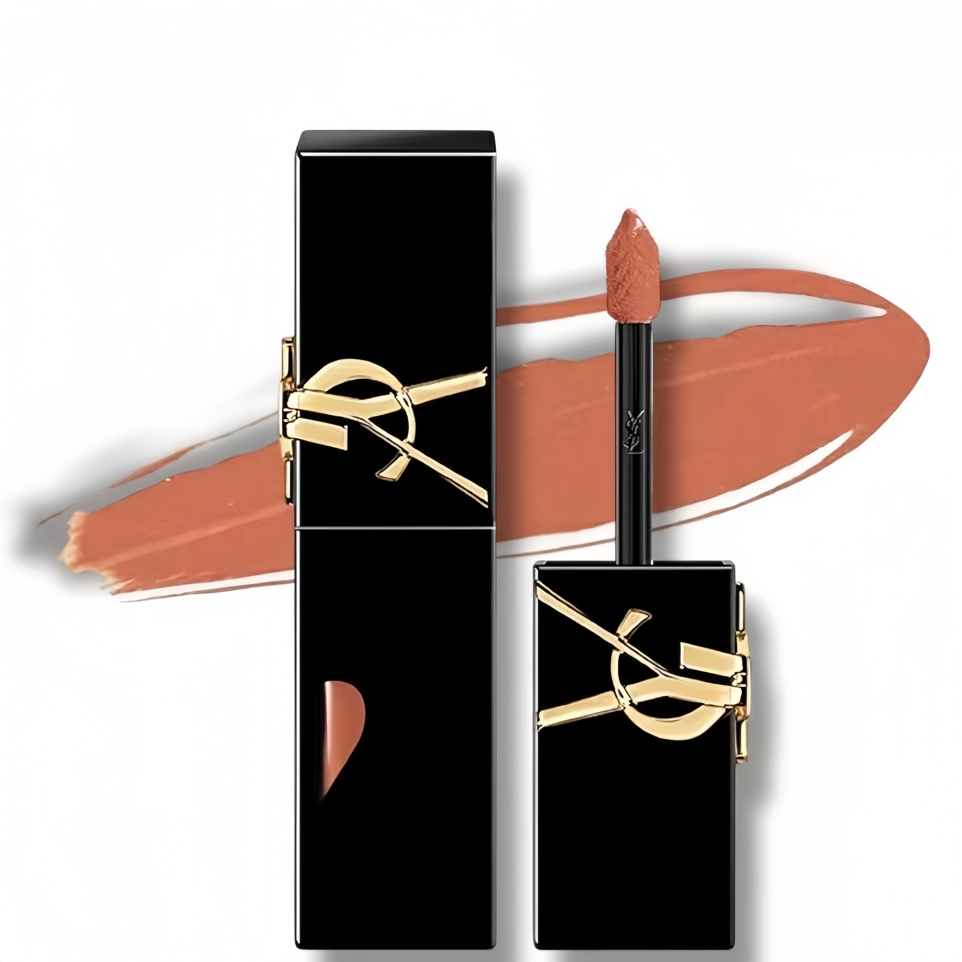 SAINT LAURENT The Inks - 奢華印記鎖心漆亮唇釉 #443 Pop The Nude[香檳氣泡] 5.5ml (平行進口)