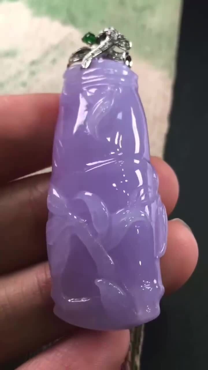翡翠滿紫竹節,天然翡翠A玉, 緬甸玉, Jade, Jadeite