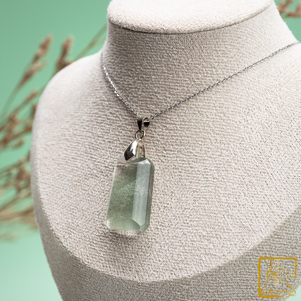 綠幽靈無事牌墜 8.3g 招正財