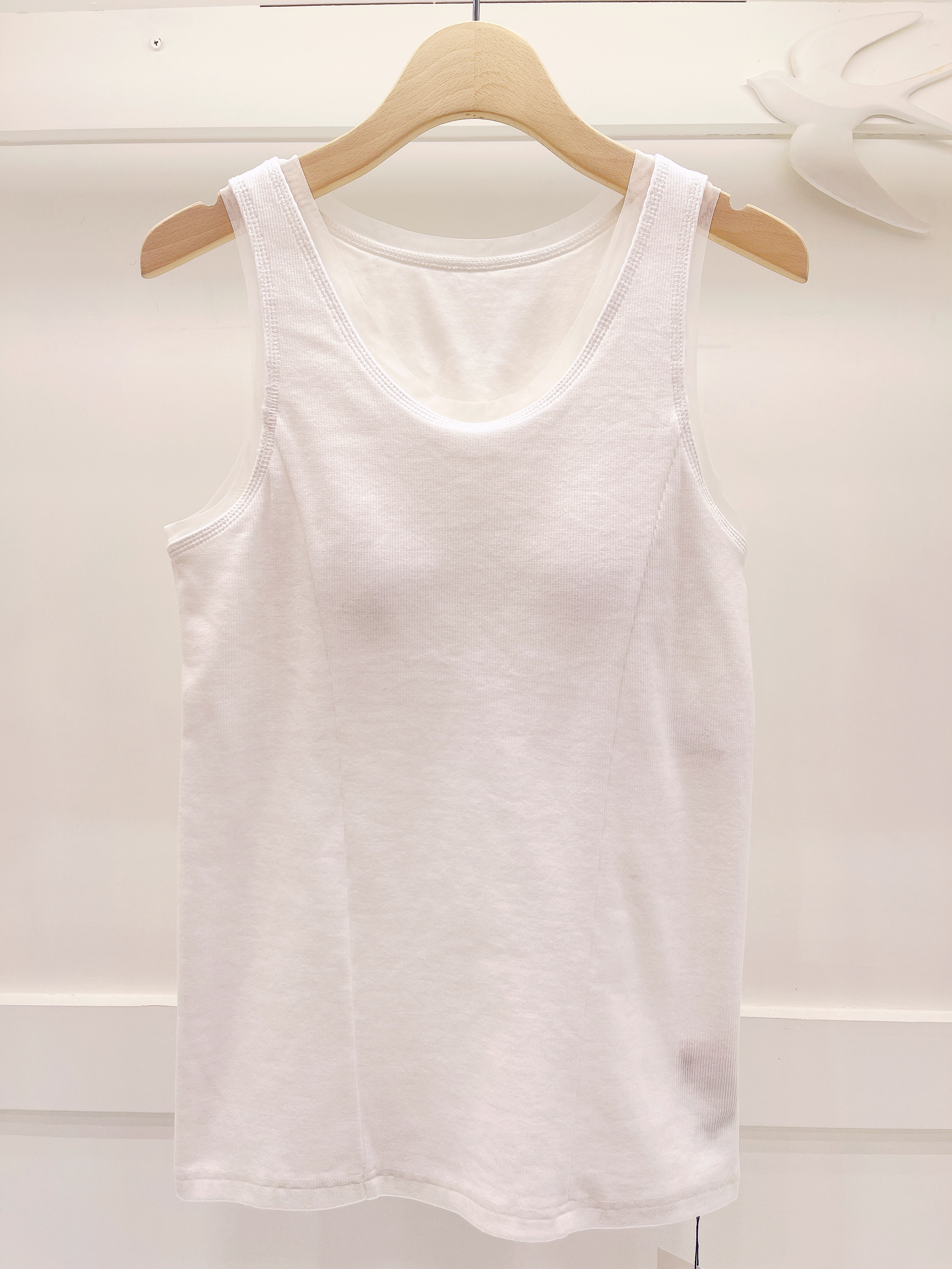 薄紗切替裝飾背心