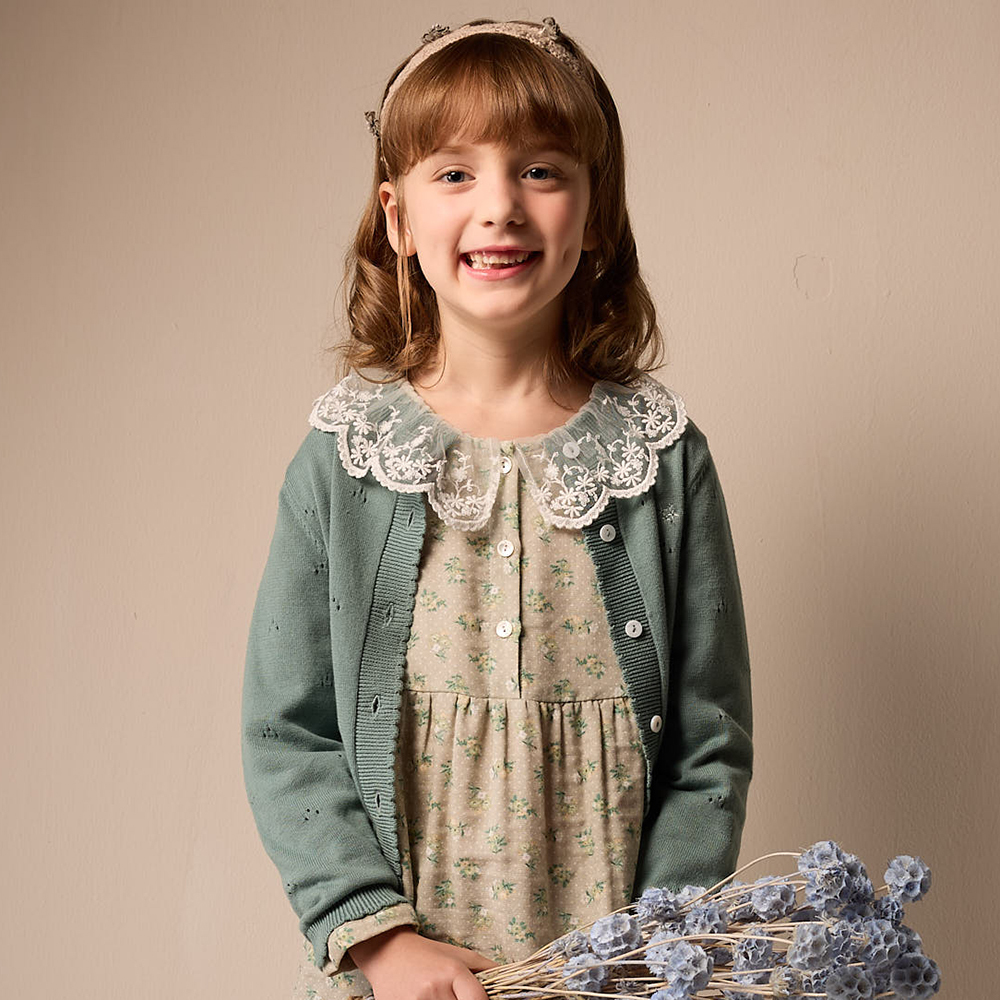 PIPPY 浪漫優雅線衫外套 綠